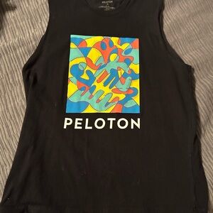 Peloton Black Graphic Tank Top
